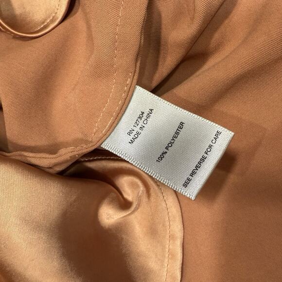 NWT John Mark Satin Woven Button Front Point Collar Long Sleeve Women's Size L - Picture 11 of 11